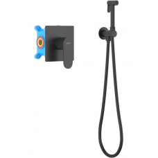 Смеситель с гигиеническим душем AQUATEK Оберон AQ1219MB встраиваемый черный матовый